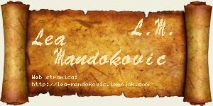 Lea Mandoković vizit kartica